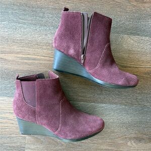 Women's Suede Wedge Ankle Boots